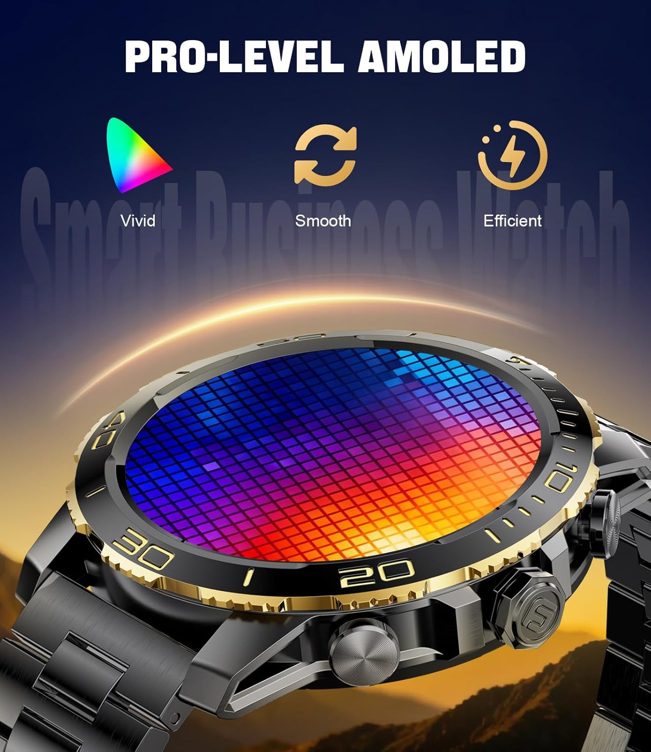Thumbnail 4 de LIGE Montre Connectée Homme EF21 — Ecran AMOLED 1,43", Appels Bluetooth, IP68, Lampe Torche, 100+ Modes Sportifs