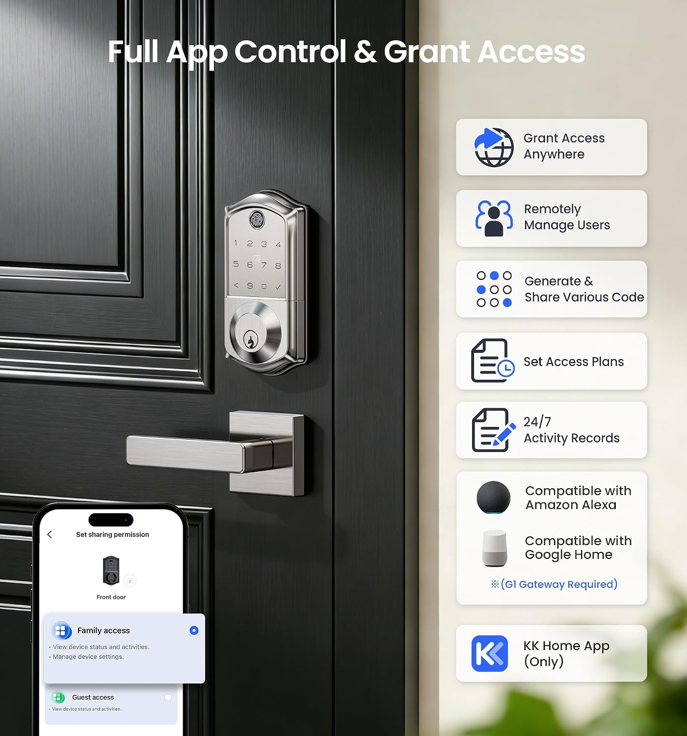 Detalle 2 de Veise Fingerprint Smart Door Lock