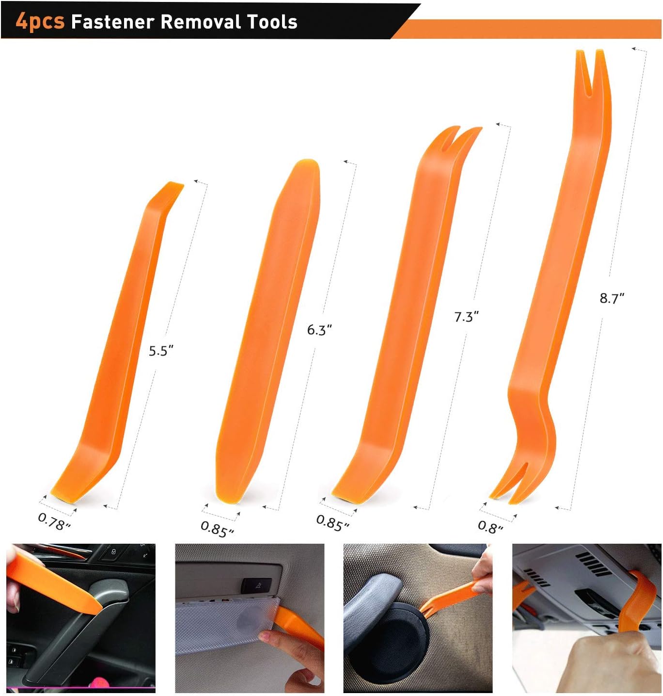 Thumbnail 4 de GOOACC 480PCS Bumper Retainer Clips with Fastener Remover Kit for Door Trim, Shields, and More