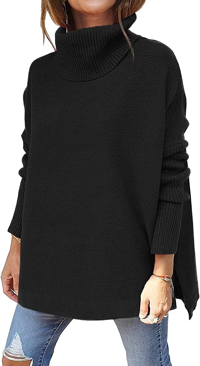Detalle de LILLUSORY Turtleneck Oversized Sweater for Women