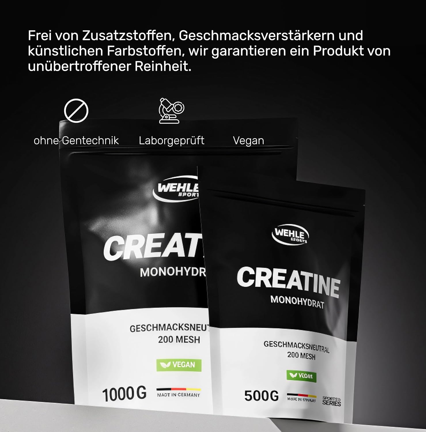 Thumbnail 3 de Wehle Sports Creatin Monohydrat 1kg Pulver