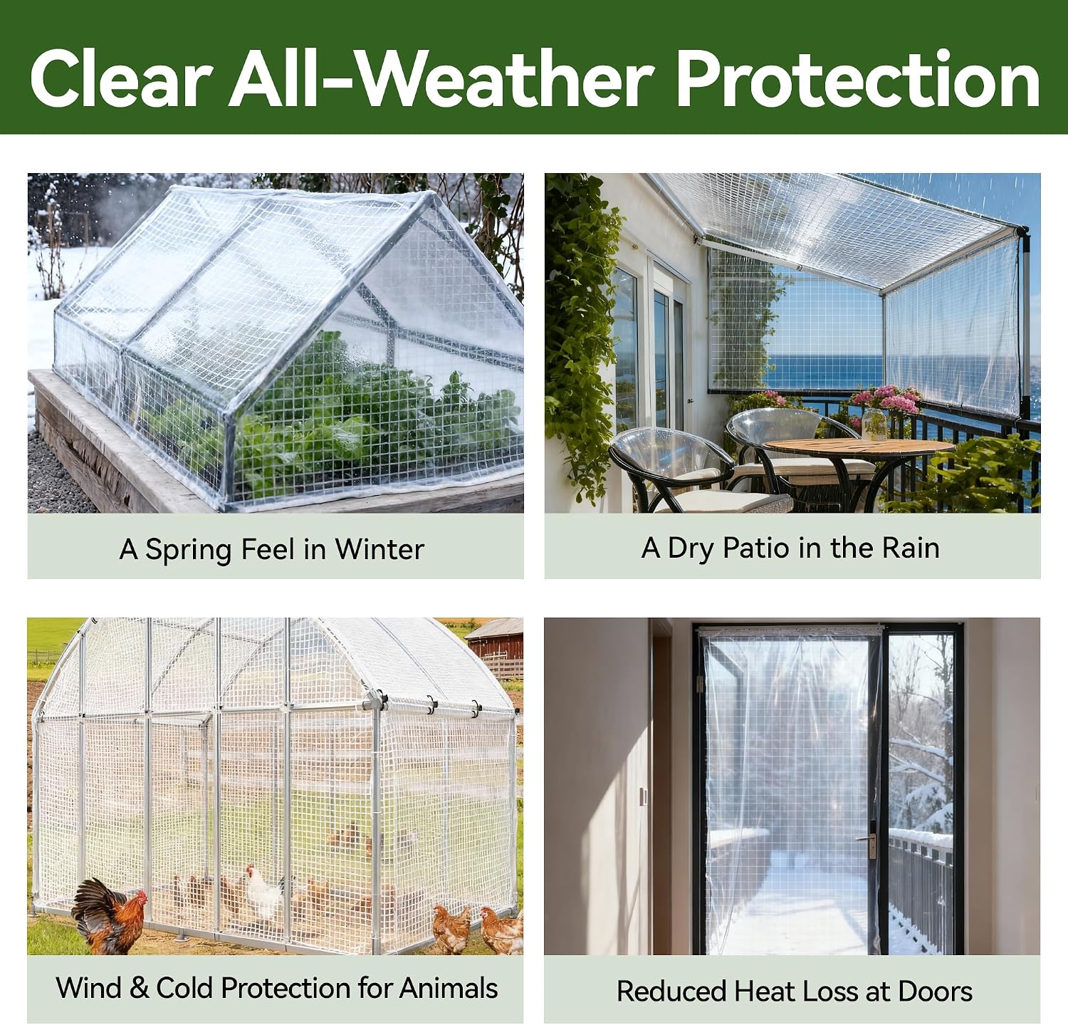 Thumbnail 6 de COVALL 2m x 2m Clear Tarpaulin 165GSM
