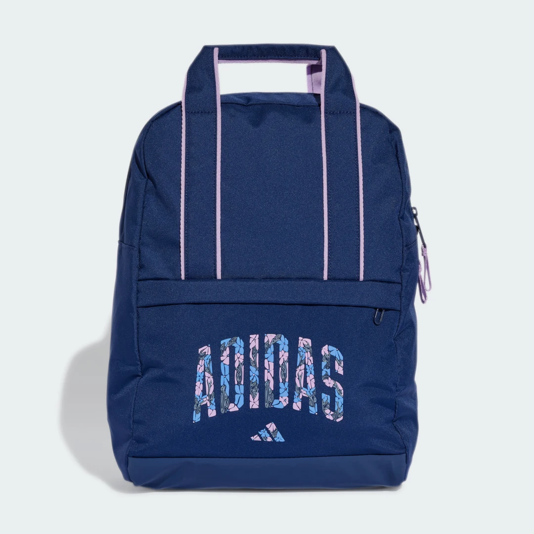 Detalle de adidas Mochila Essential con estampado floral azul