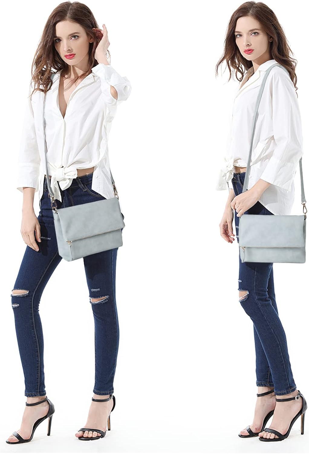 Thumbnail 1 de Gladdon small crossbody bag for women – vegan PU leather wristlet with detachable shoulder strap