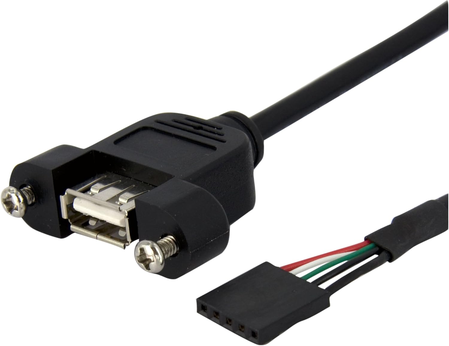 StarTech.com USB Panel Mount Cable 1 ft