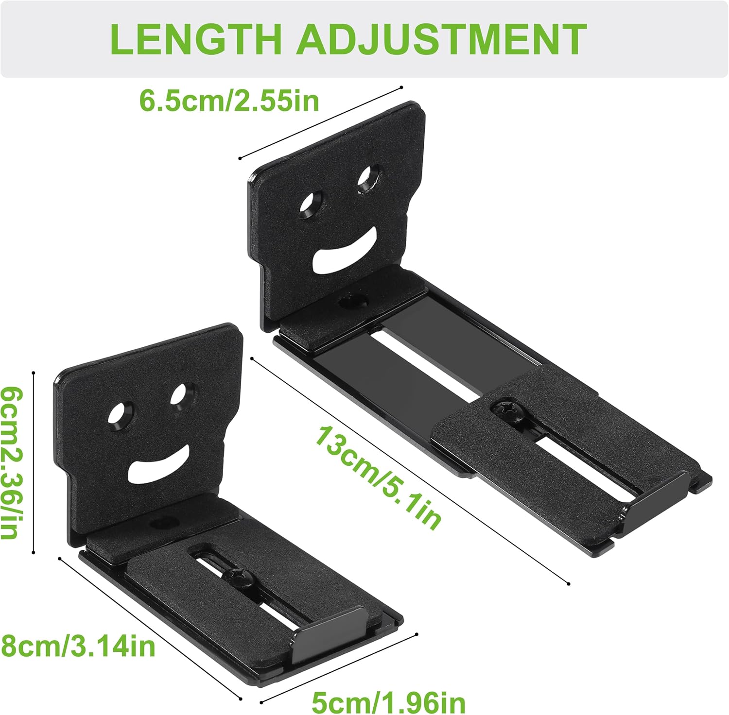 Thumbnail 1 de Alyphyly Adjustable Soundbar Mount – Universal wall brackets with adjustable length and lockable fit