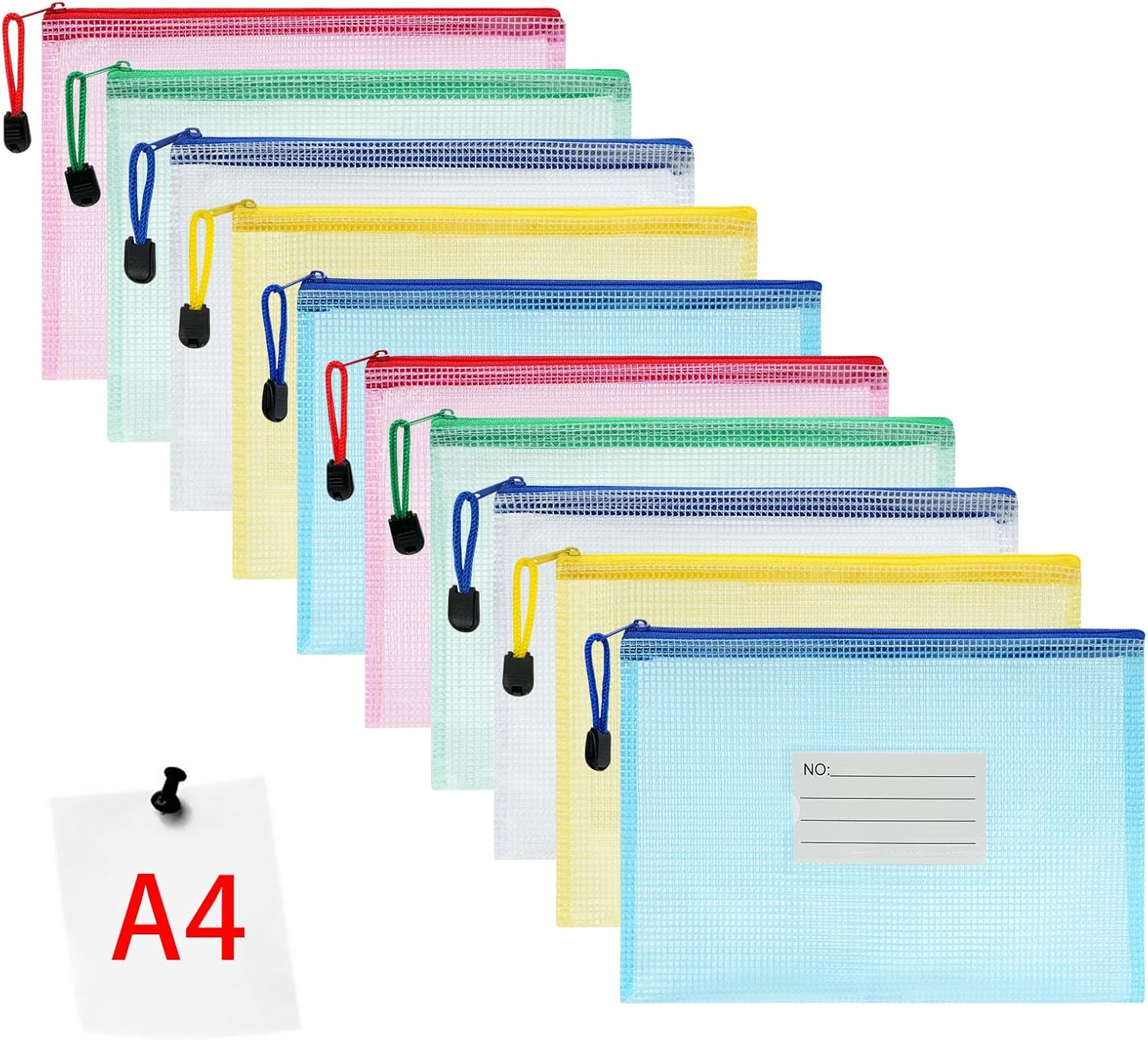 Vicloon Borse File A4 10 pezzi impermeabili per documenti 👜