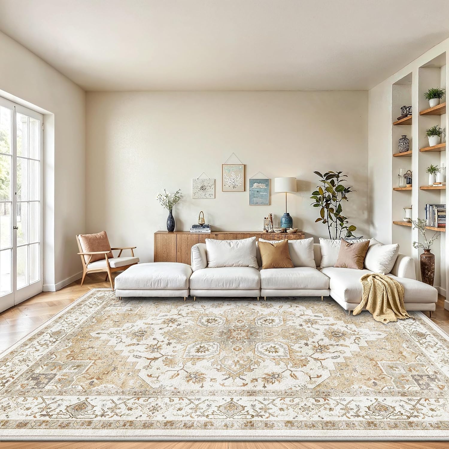 Detalle de AMADA HOMEFURNISHING 9x12 area rug 🏠