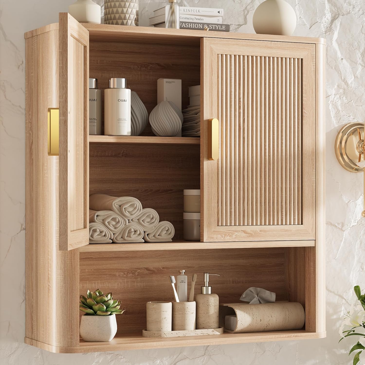 INNOD Bathroom Wall Storage Cabinet 1-shelf