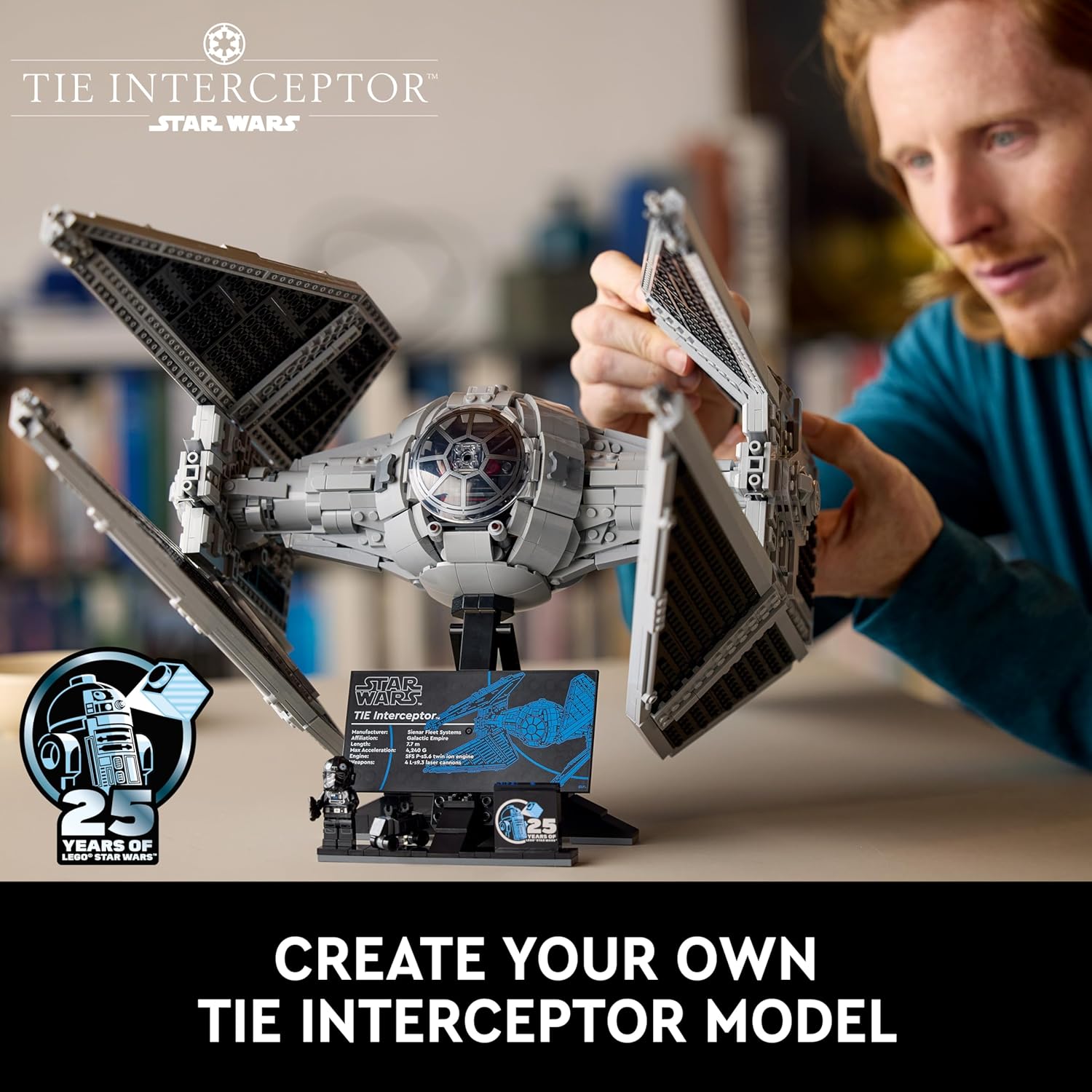 Thumbnail 1 de LEGO Star Wars TIE Interceptor UCS Vehicle Building Set 75382