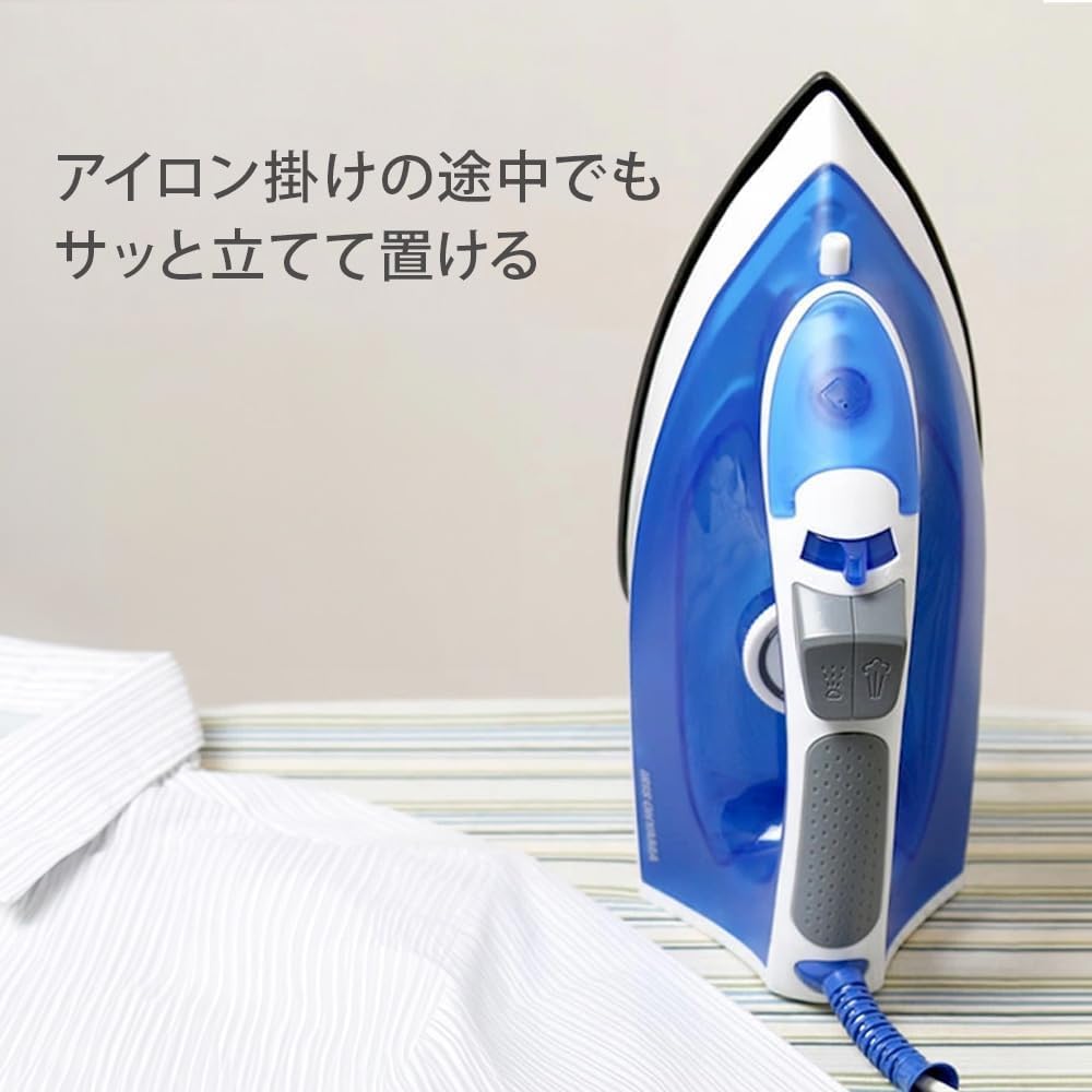 Thumbnail 6 de アイリスオーヤマ SIR-01-A スチームアイロン ブルー フッ素コート・霧吹き・2段階スチーム