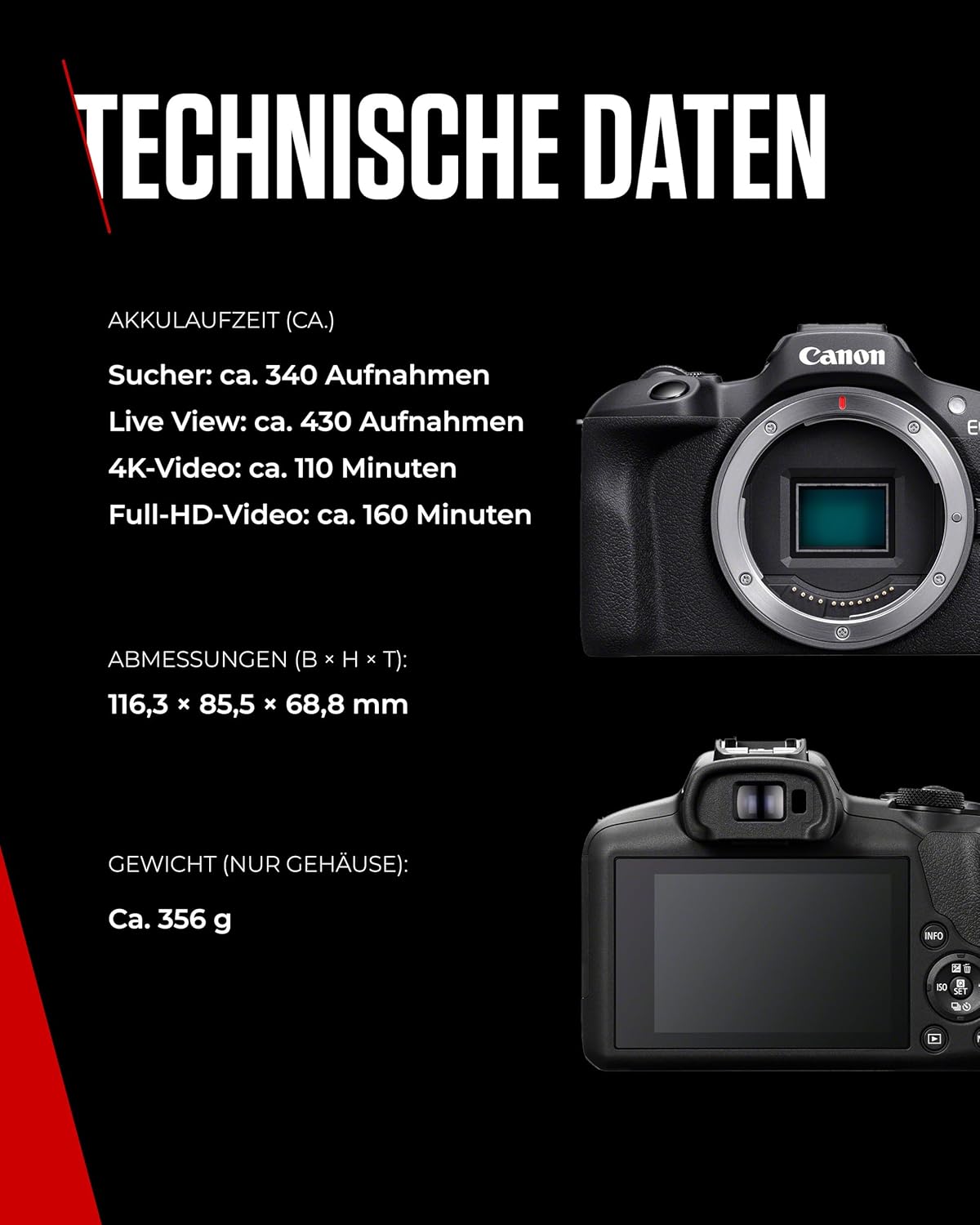 Thumbnail 6 de Canon EOS R100 Kit mit RF-S 18-45mm F4.5-6.3 IS STM – kompakt, vielseitig, ready to shoot