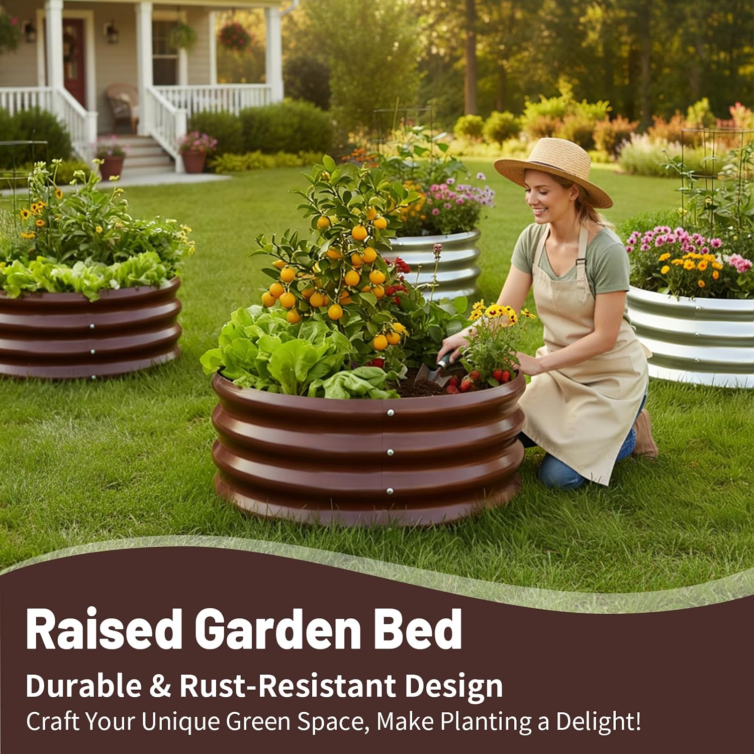 Detalle 2 de GOOZOO Raised Garden Bed 2 x 2 x 1 ft