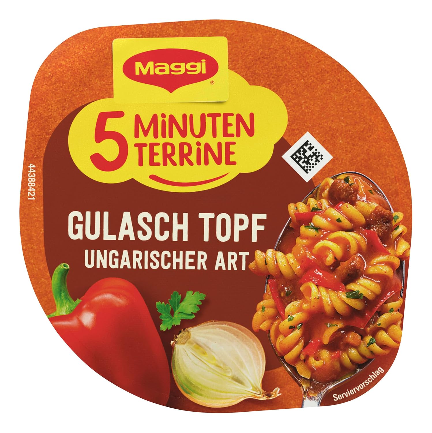 Detalle 2 de MAGGI 5 Minuten Terrine Gulasch Topf ungarischer Art – 8 x 57 g