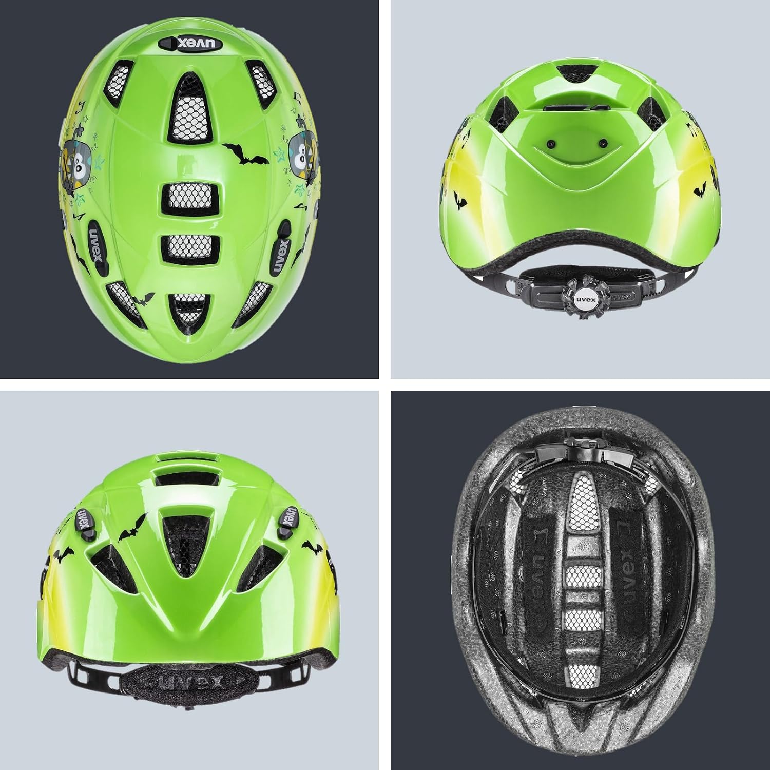 Detalle de Uvex Kid 2 – lekki kask rowerowy dla dzieci, 46–52 cm, regulowane paski