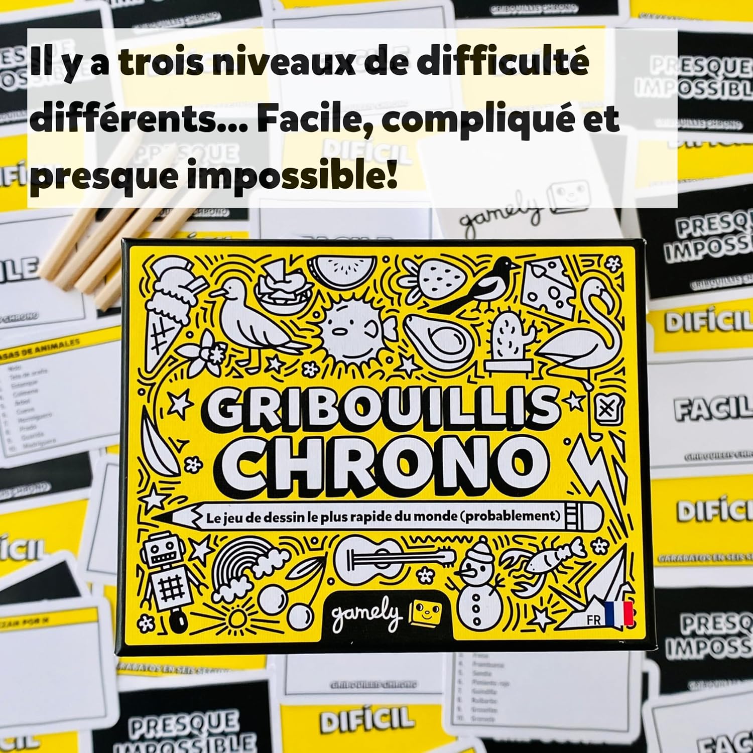 Thumbnail 5 de Gamely Gribouillis Chrono Jeu de dessin 60s