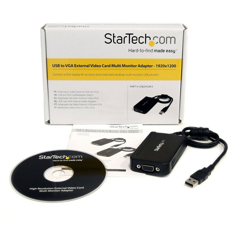 Detalle de Startech Adaptador Video Externo USB a VGA