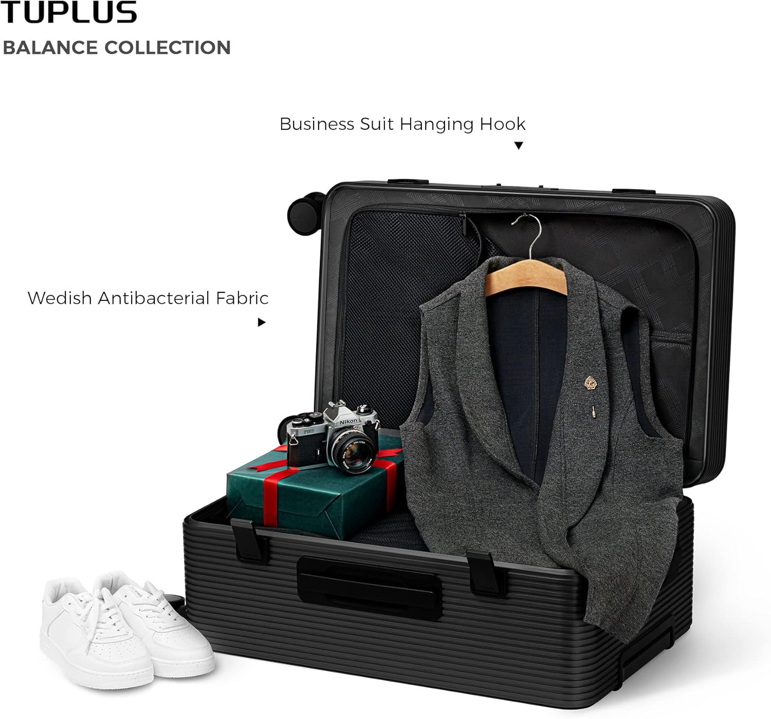 Thumbnail 4 de TUPLUS Suitcase Hard Shell Luggage with Aluminum-Magnesium Body, 4 Spinner Wheels and TSA Lock
