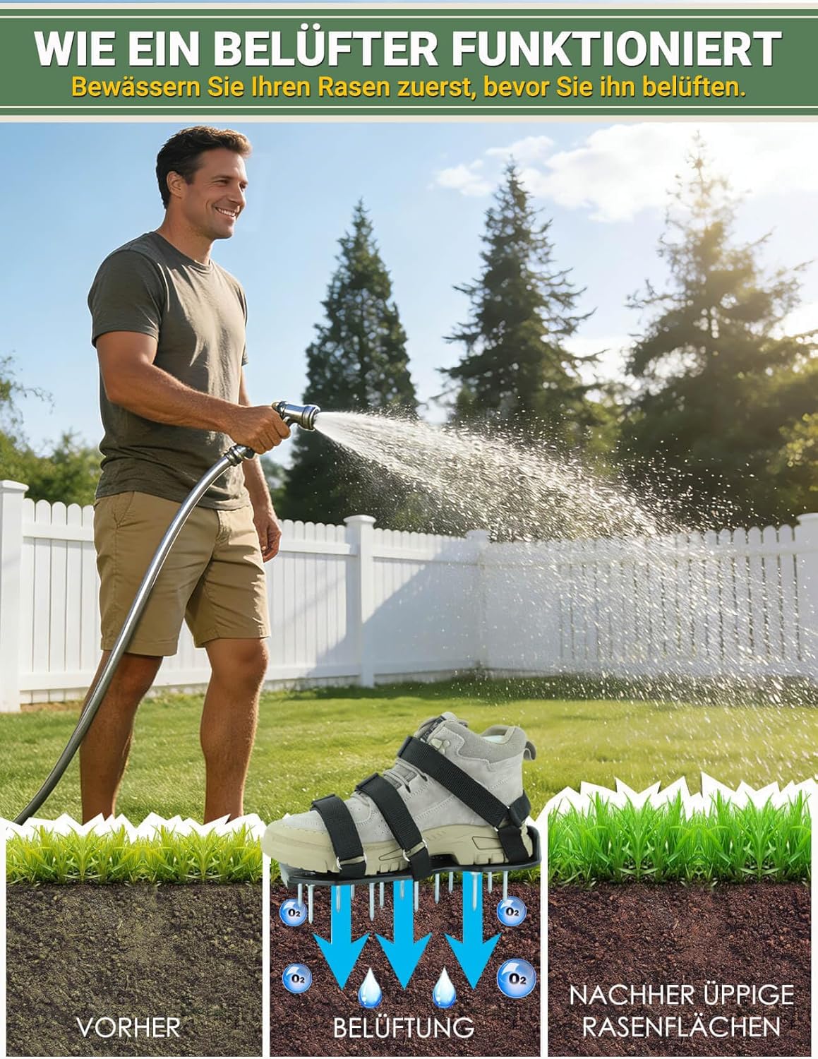 Thumbnail 1 de Lawn Aerator Shoes with Dual Straps