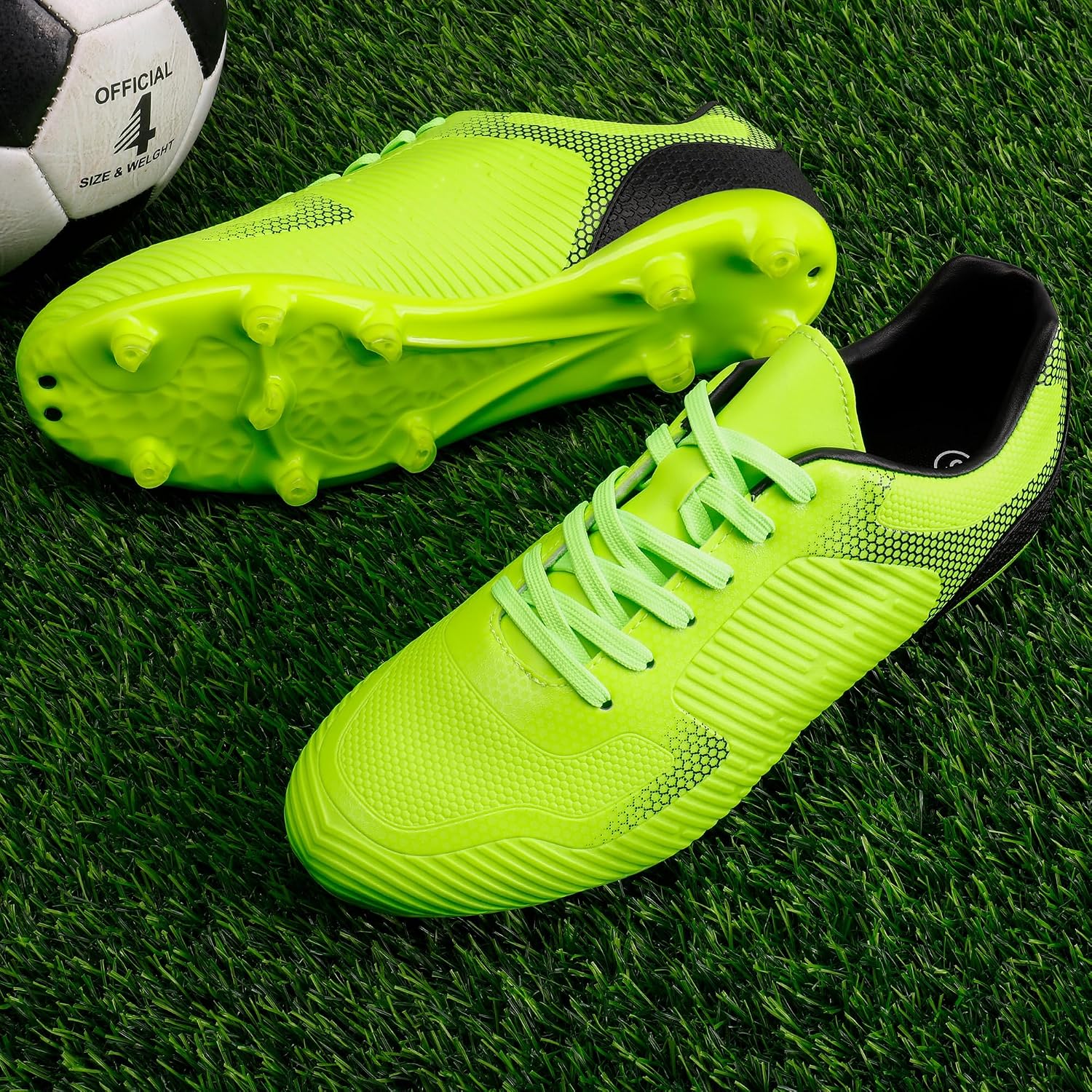 Detalle 2 de DREAM PAIRS Men’s Firm Ground Soccer Cleats with Lace-Up Fit