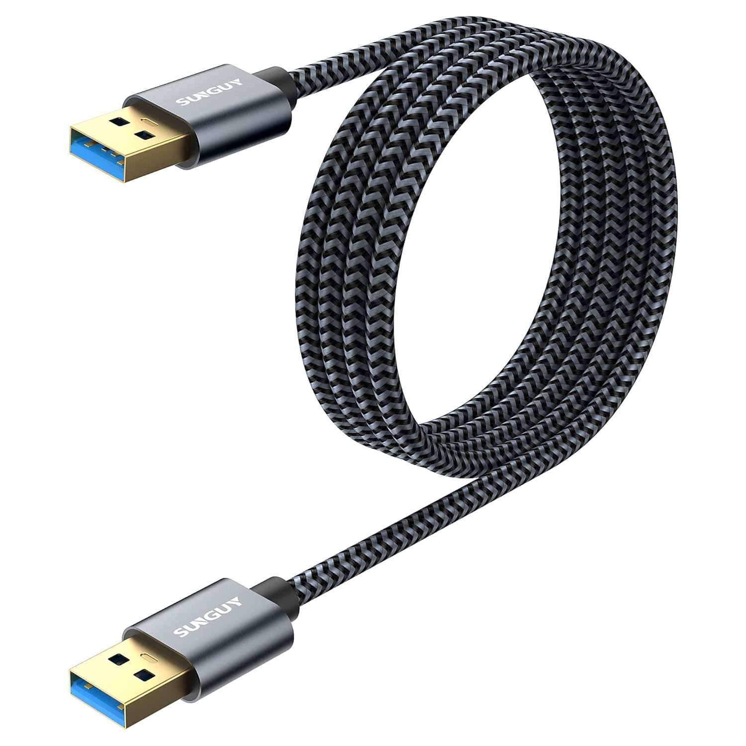 Thumbnail 6 de SUNGUY USB 3.0 Kabel 1 m A-auf-A – Datenübertragung bis 5 Gbit/s, robust und kompatibel mit Druckern, Modems, HDDs