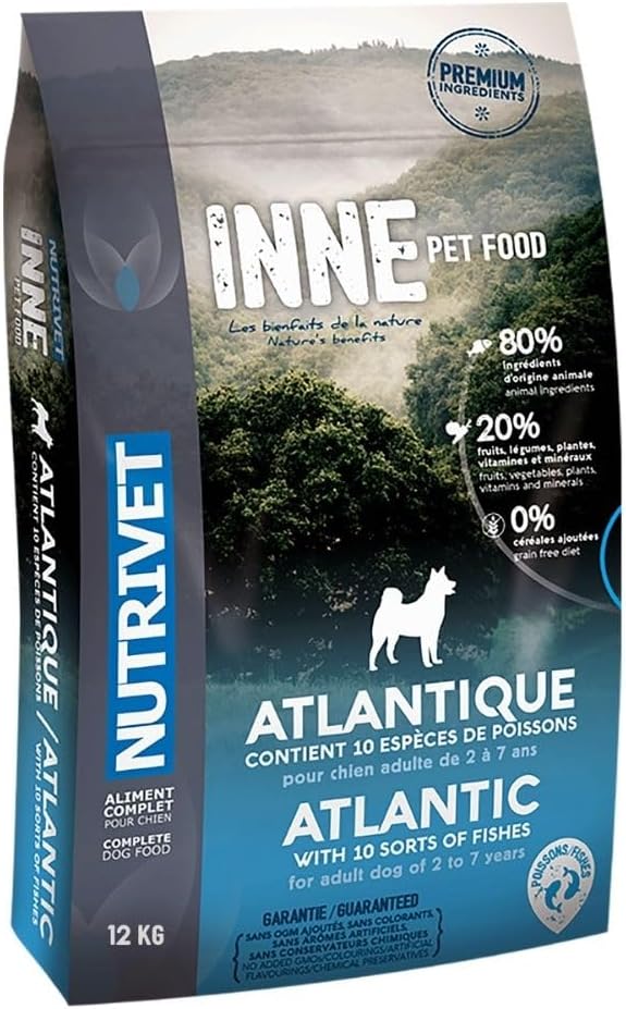 Detalle de Nutrivet INNE Chien Atlantic Poisson – sucha karma rybna dla psów, 12 kg