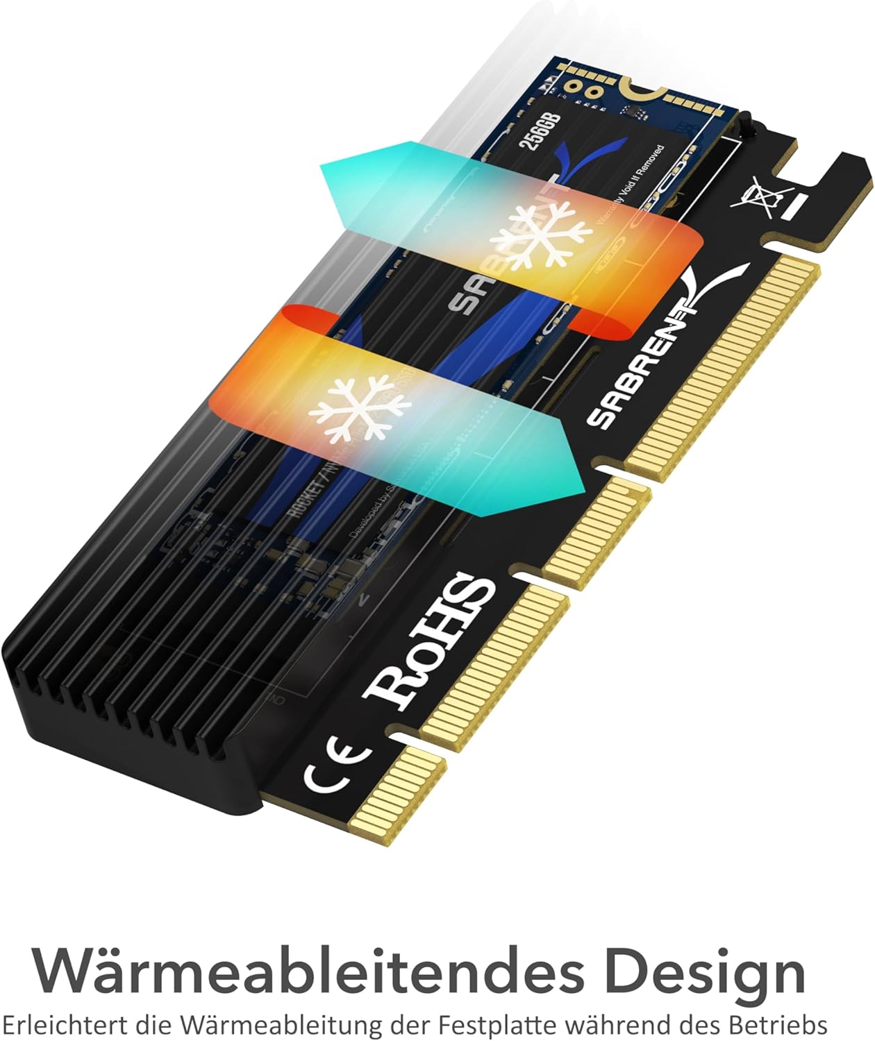 Thumbnail 4 de SABRENT EC-PCIE M.2 NVMe Adapter für SSDs