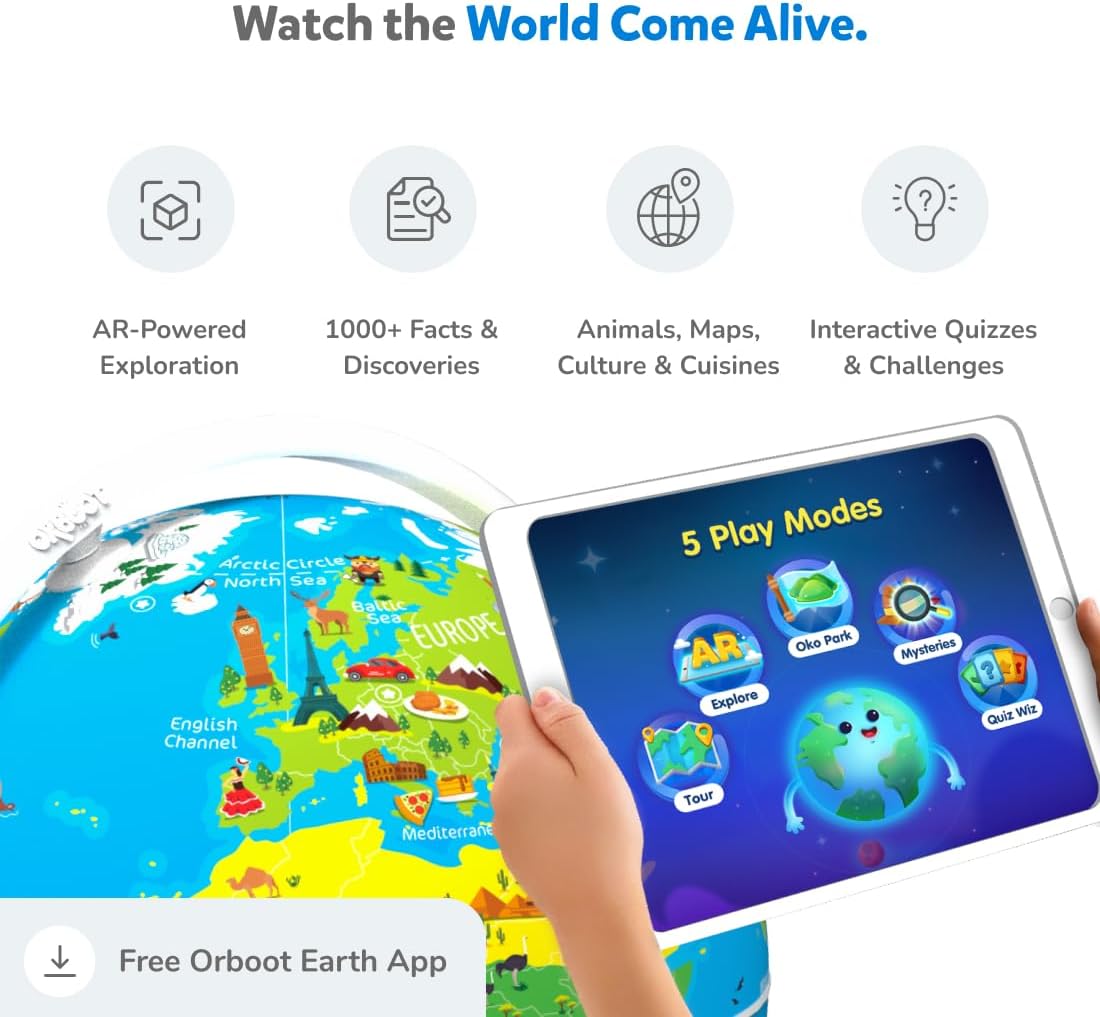 Thumbnail 2 de PlayShifu Interactive Globe 10-inch
