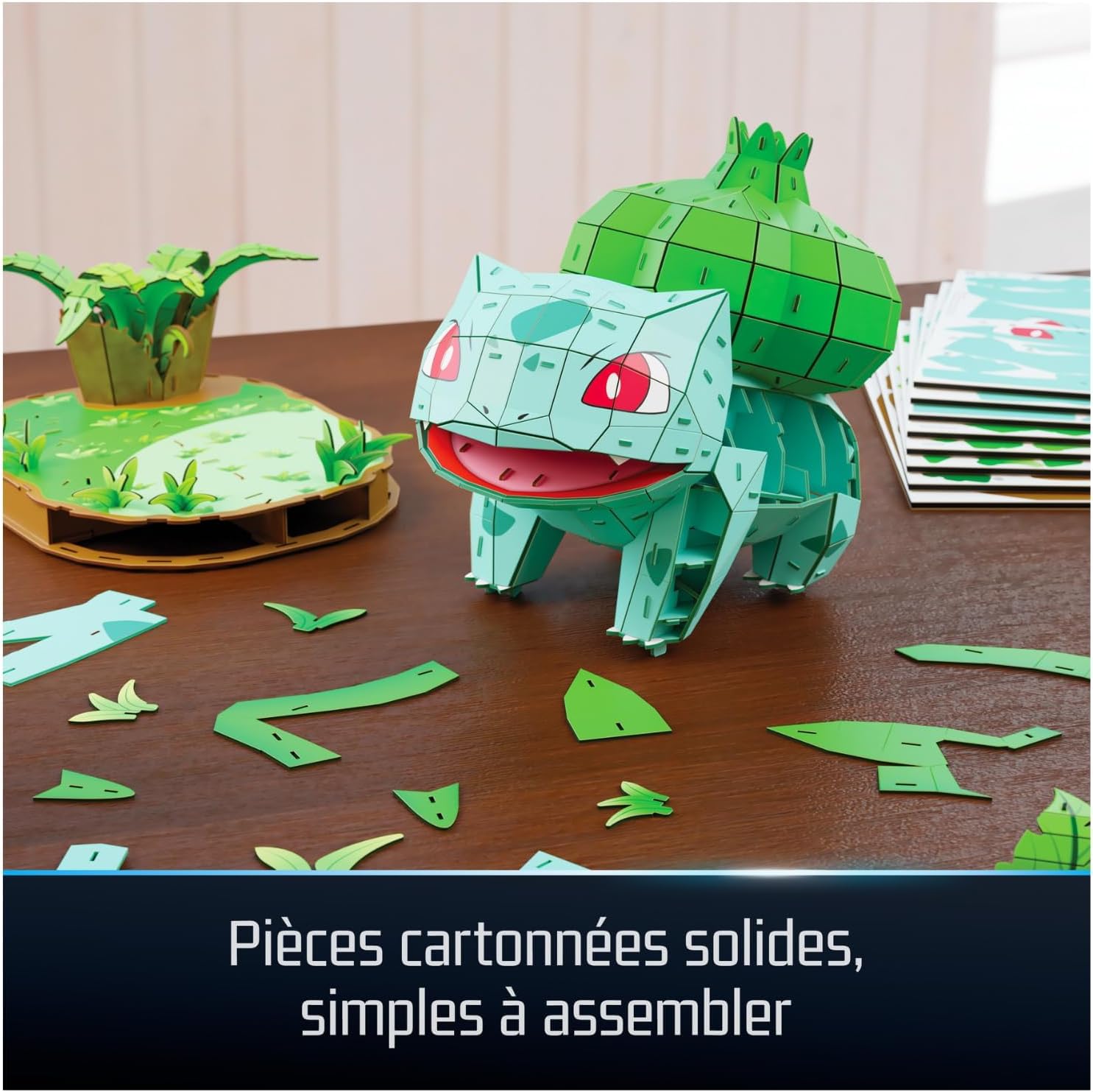 Detalle de Puzzle 3D 4D Build Pokémon – Maquette Bulbizarre (195 pièces)