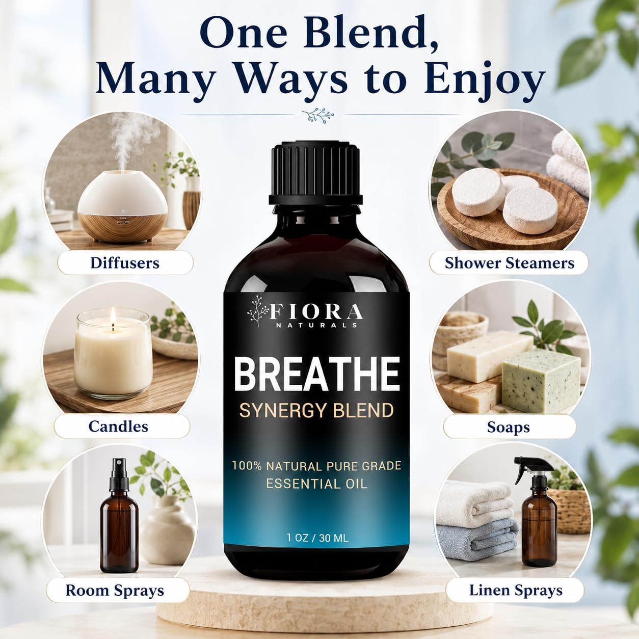 Detalle 1 de Breathe Essential Oil Blend, 1 fl oz