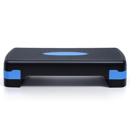 Detalle de Plataforma T-LOVENDO Step aeróbic regulable en 2 alturas (68 x 28 x 10/15 cm) con base antideslizante