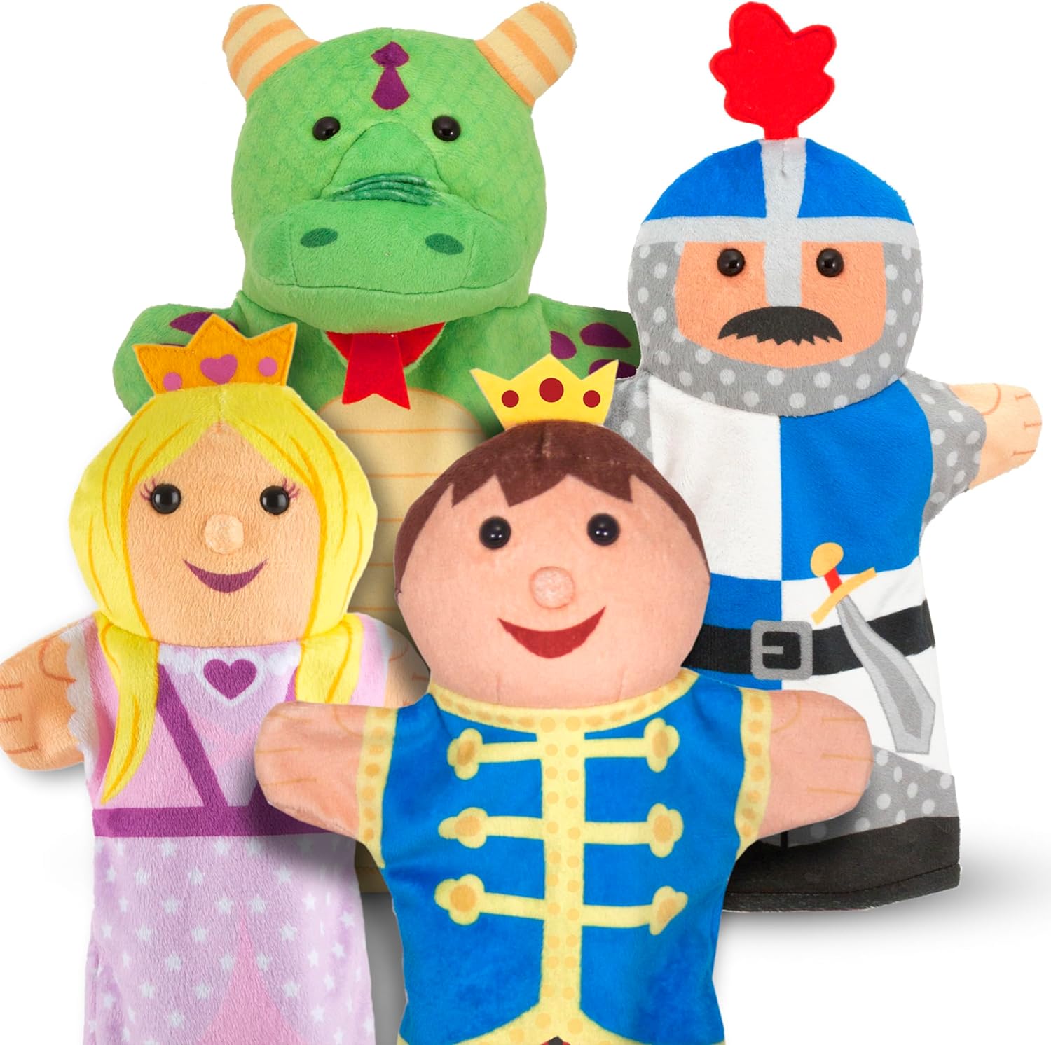Detalle 2 de Melissa & Doug 4 Títeres de mano ⭐ para contar historias