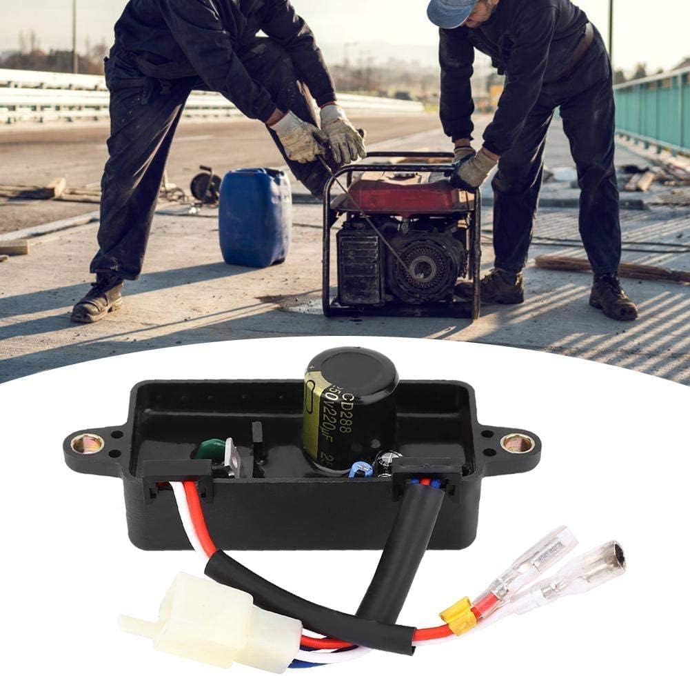 Thumbnail 3 de Regolatore Automatico di Tensione AVR 250V, 220μF per Generatore Elettrico a Benzina Monofase 1–3 kW (Nero)