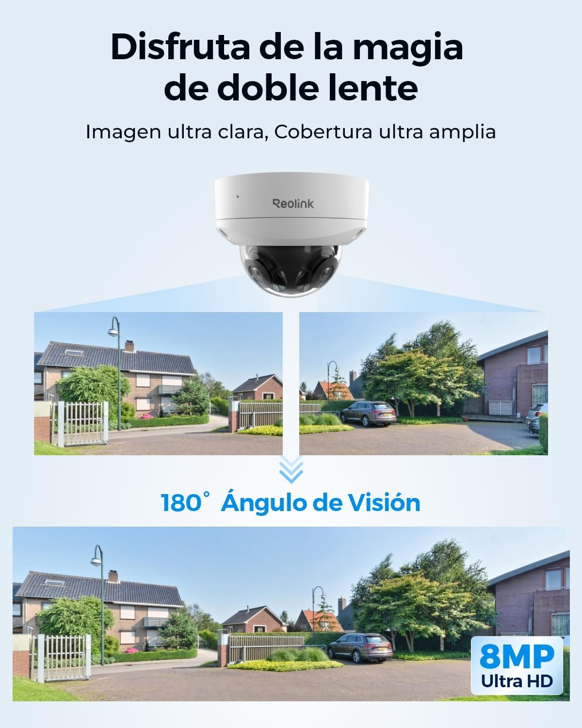 Detalle 2 de Reolink Cámara PoE 4K 8MP Dual 180°