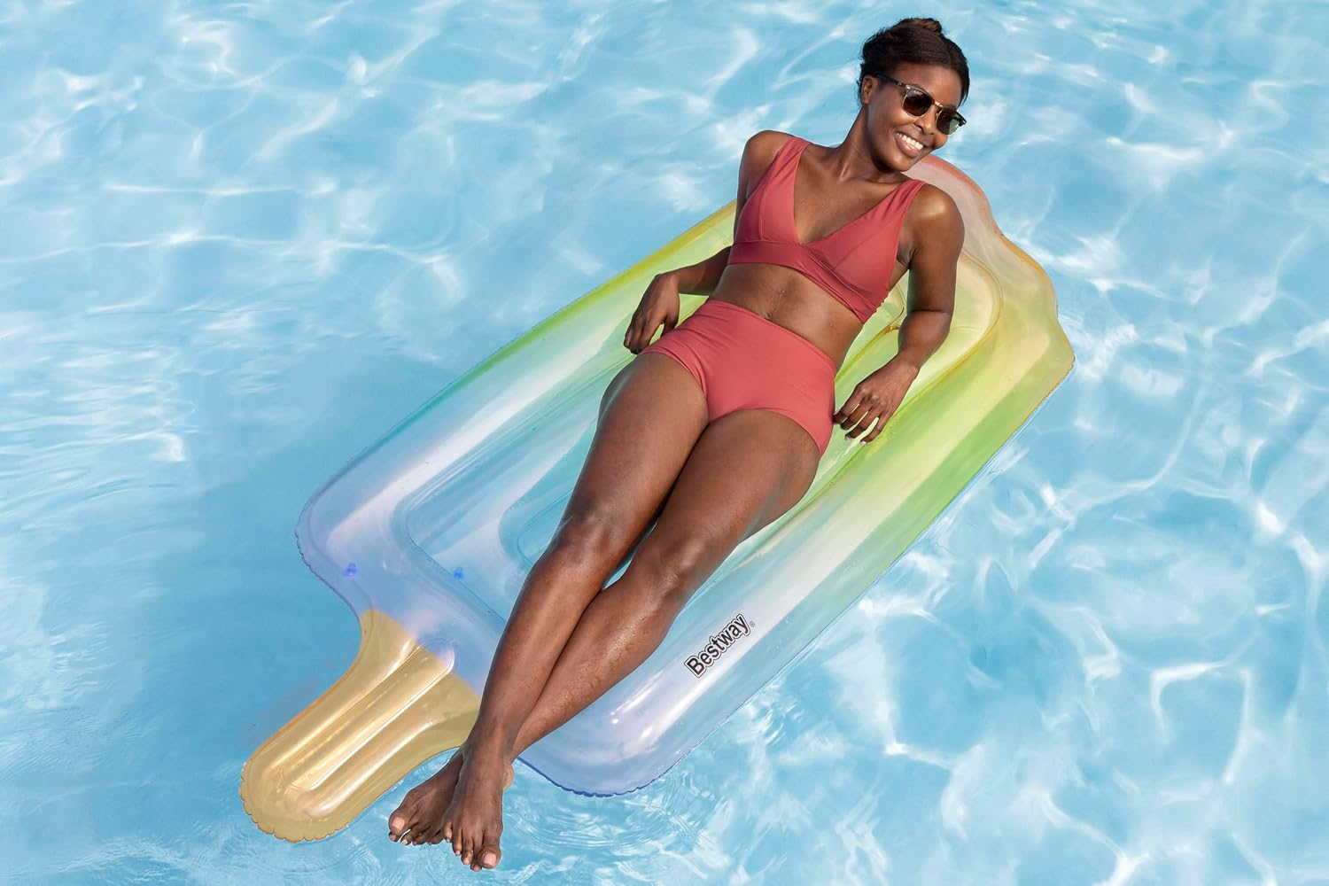 Detalle de Bestway Luftmatratze Dreamsicle, 185 x 89 cm – schnell einsatzbereit zum Entspannen
