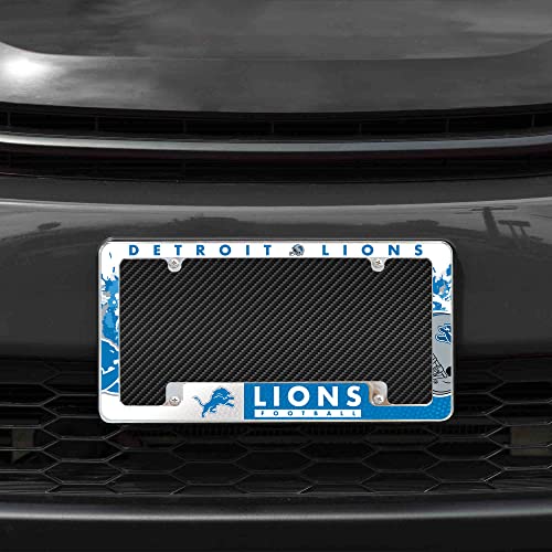 Detalle 2 de Rico Industries NFL Football Primary Chrome License Plate Frame