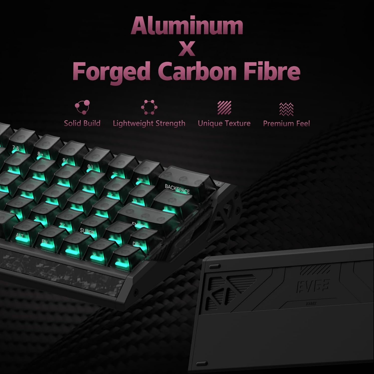 Detalle 2 de IQUNIX EV63 magnetic gaming keyboard 60% ⌨