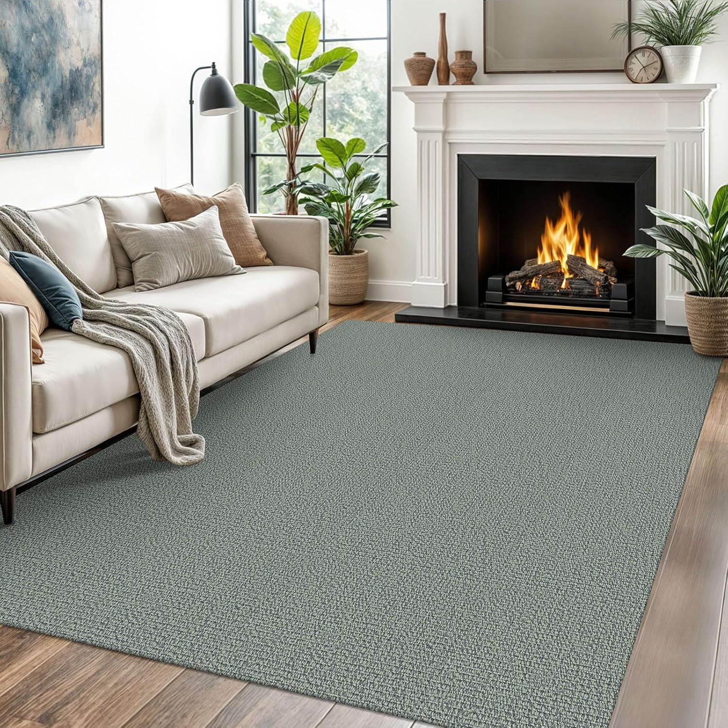 Detalle de EARTHALL 5x7 Ft Washable Rugs ๐