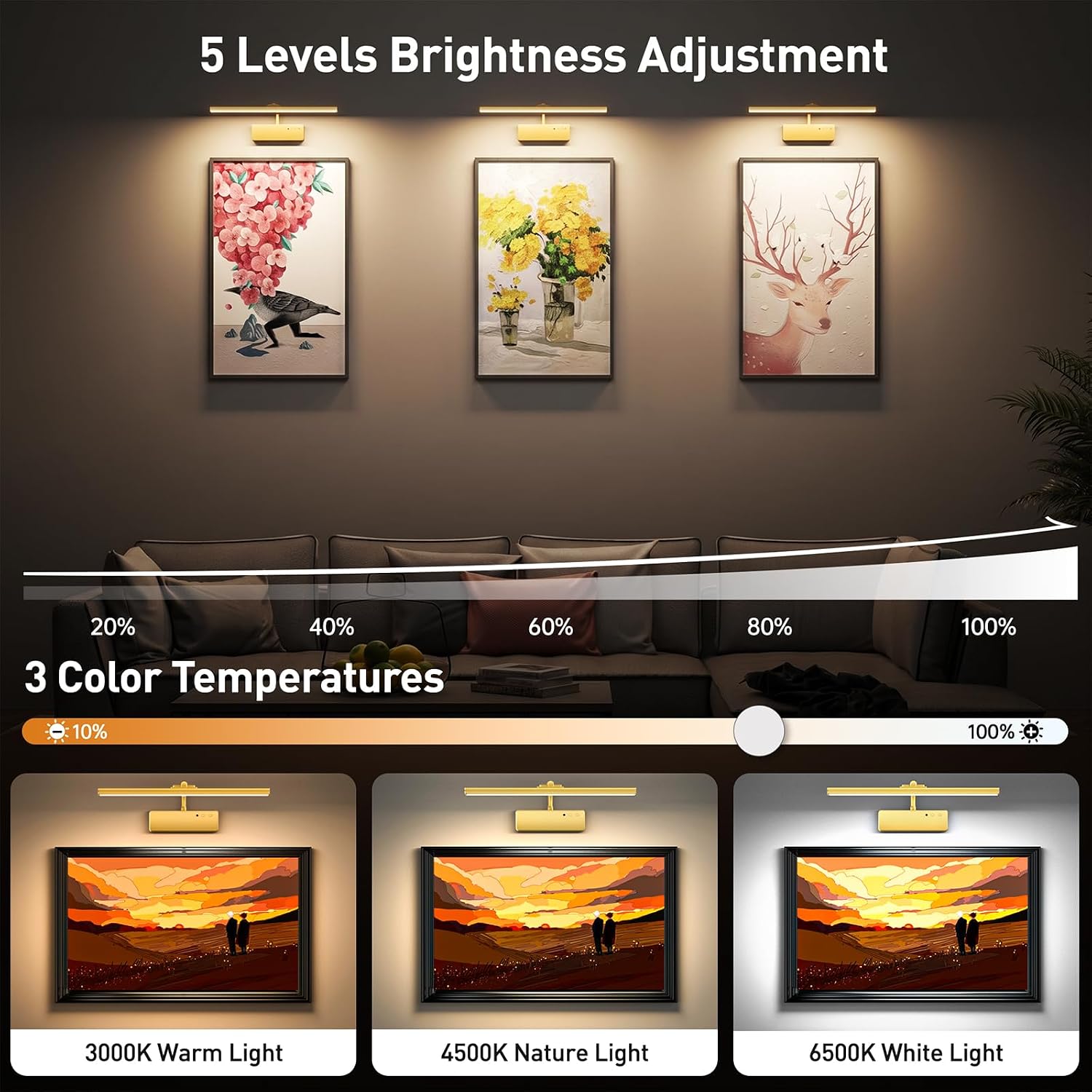 Thumbnail 1 de Wireless Picture Light, 15.35-Inch