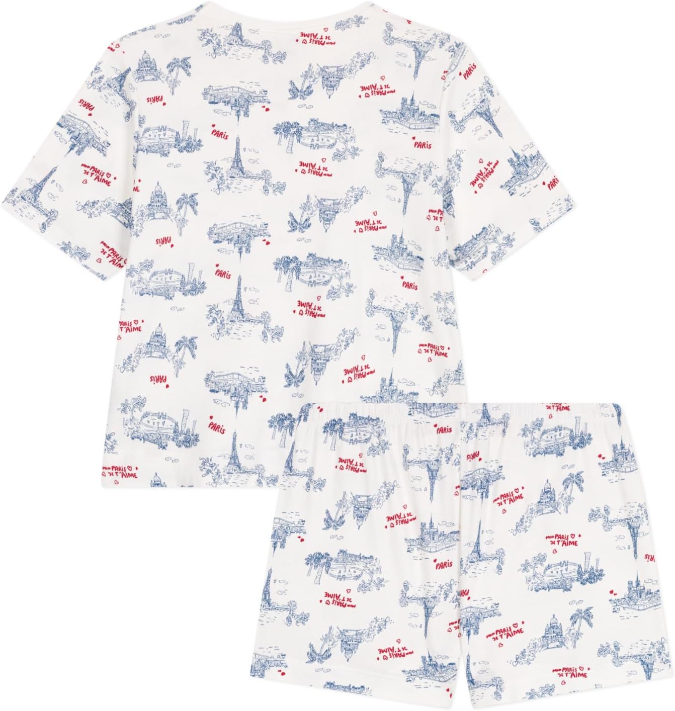 Thumbnail 1 de Petit Bateau Pyjacourt Femme : short en coton imprimé Paris