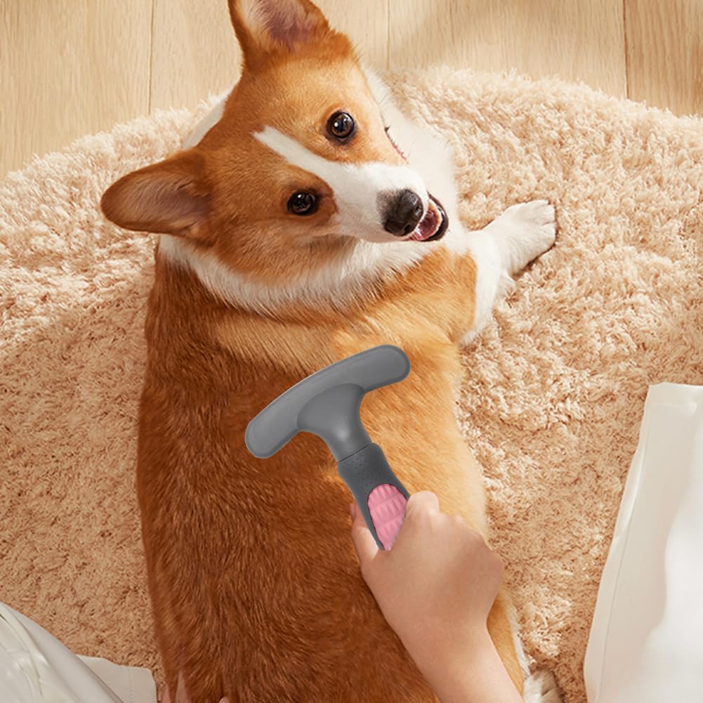 Thumbnail 6 de Umllpet Hund und Katzenbürste für Langhaar: Entfilzer & Unterwollkamm gegen Knoten (rosa)