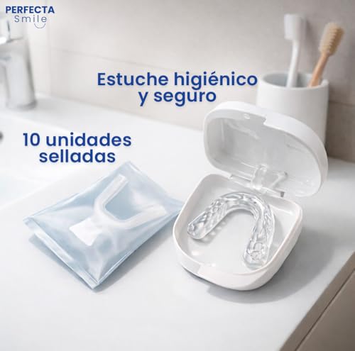 Detalle 2 de Perfecta Smile 10 Férulas de Descarga Bruxismo de Boston Tech