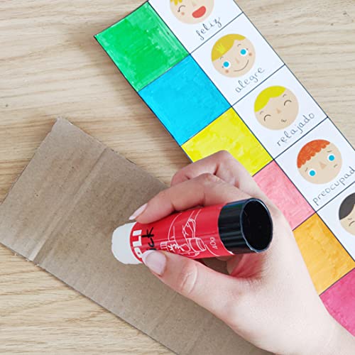 Detalle 1 de APLI 18965: Pack de 12 Barras Adhesivas de 21 g para manualidades y escuela