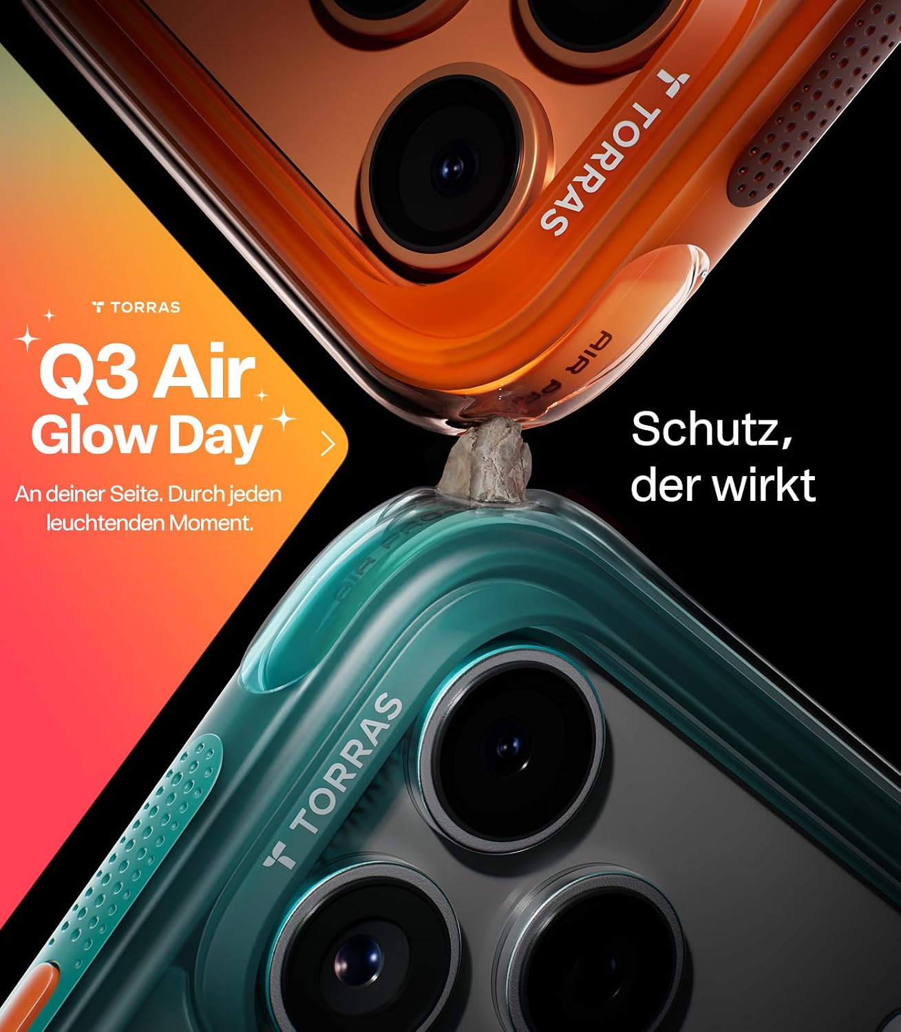 Thumbnail 1 de TORRAS Ostand Q3 Air iPhone 17 Pro Max Hülle 360° Schutz