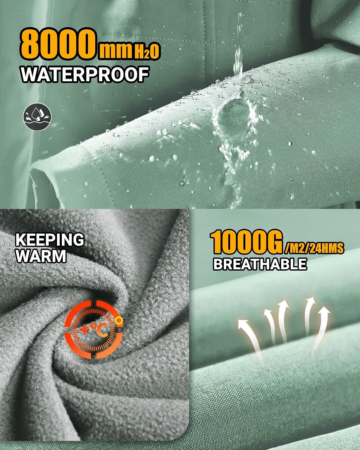 Detalle 2 de Outdoor Ventures Softshell Jacket Breathable Waterproof
