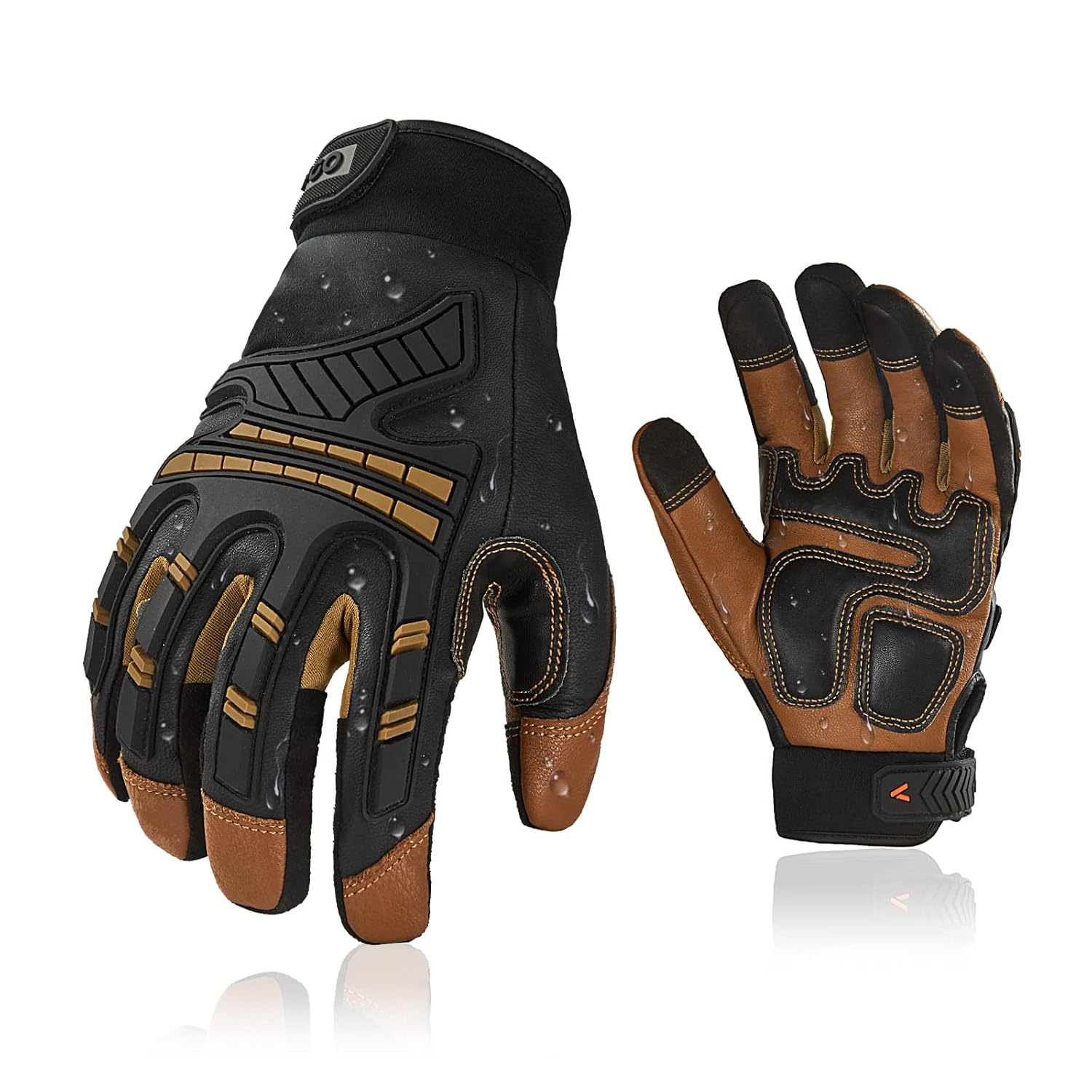Thumbnail 6 de Gants de travail thermiques imperméables Vgo… avec doublure Thinsulate, compatibles écran tactile (GA8954FLWP)