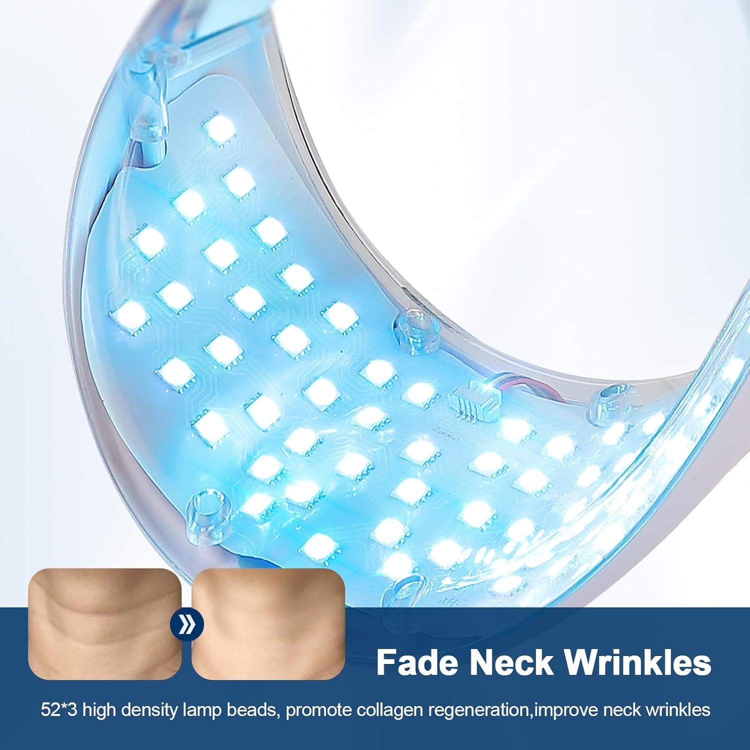 Detalle 2 de Cordless Beauty Neck Mask with 7-Color LED (LED Neck Mask) for Firming and Wrinkles