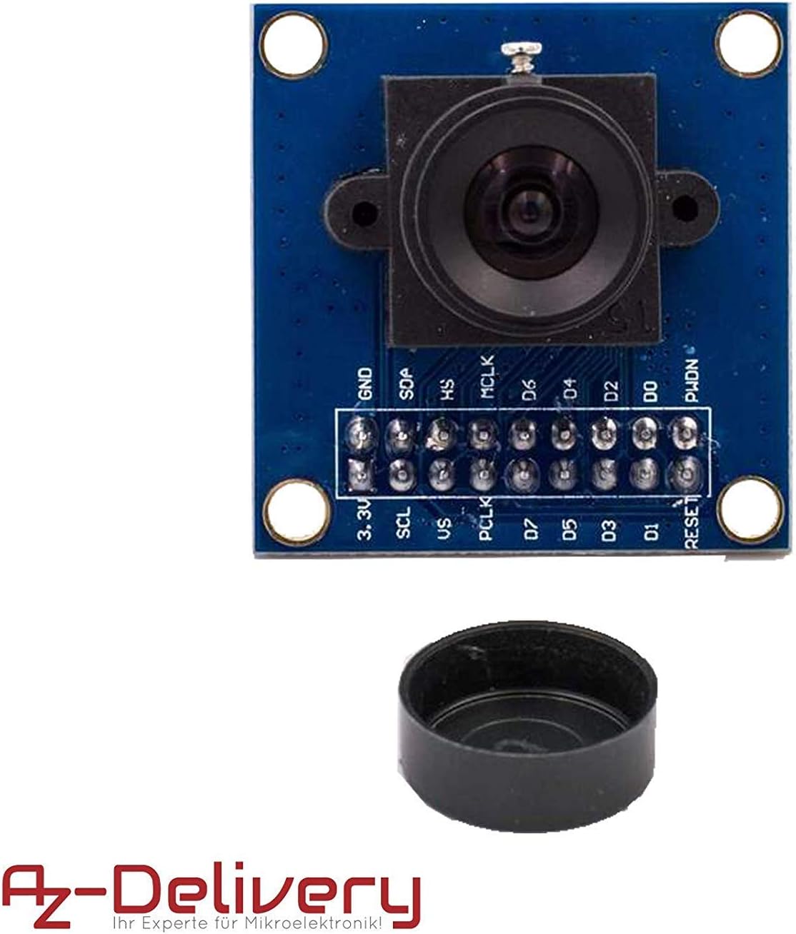Thumbnail 1 de AZDelivery lot de 5 modules caméra OV7670 (640×480) pour Arduino, avec eBook
