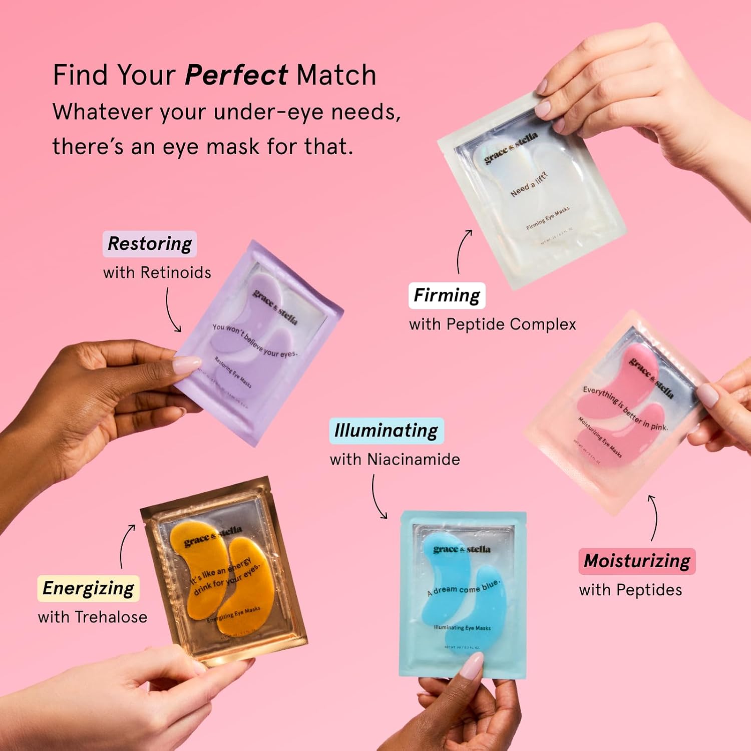 Detalle de grace & stella Under Eye Masks, 24 Pairs