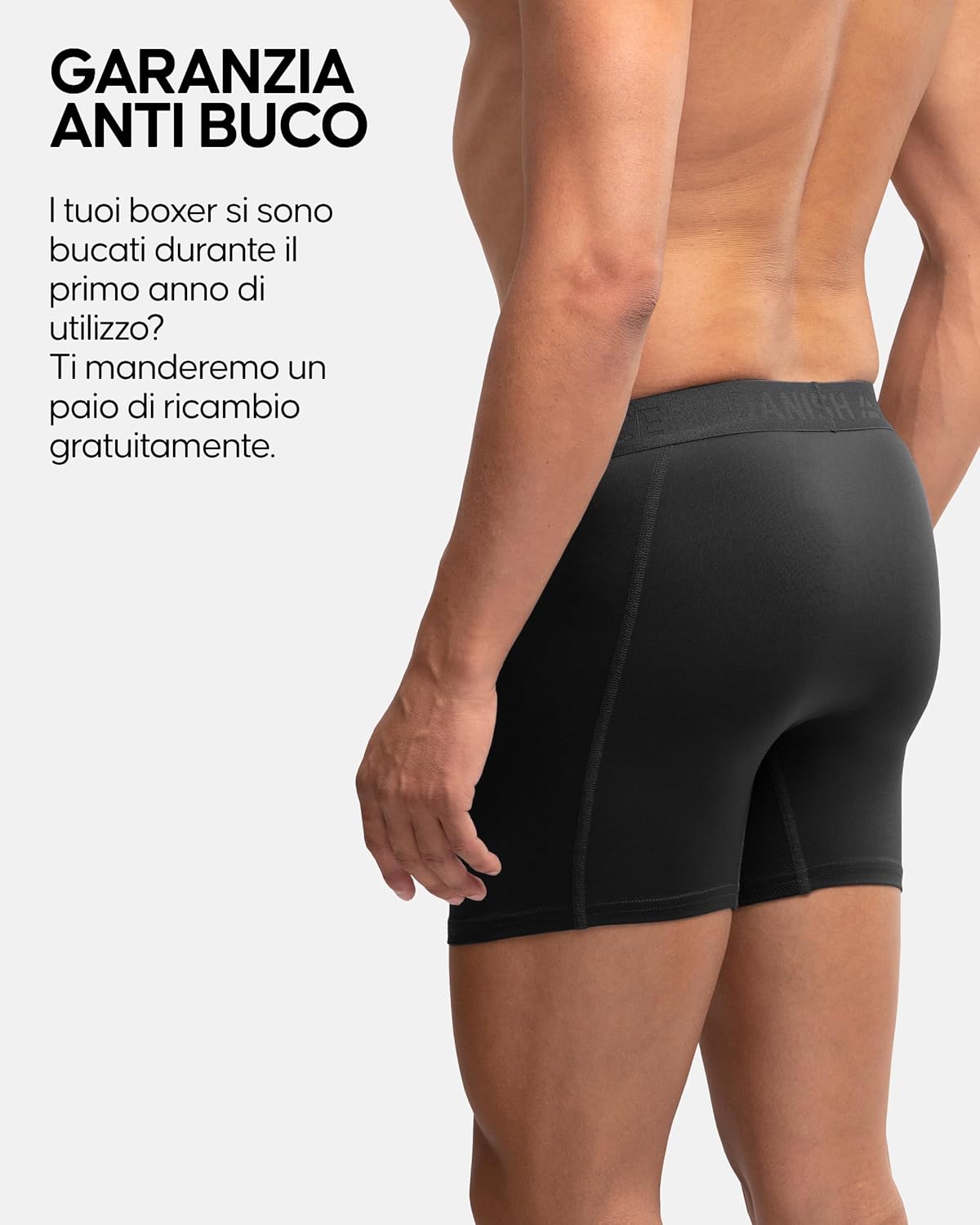 Detalle de Danish Endurance Boxer Corti da uomo 3-pack Extra Long - Traspiranti e Quick-Dry